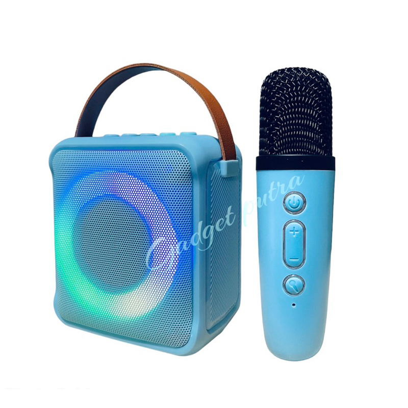 Mini Speaker Bluetooth Karaoke K-1 Set Microphone Portable Wireless Bluetooth Speaker Full Bass original suara jernih Dapat terhubung ke HP/TV