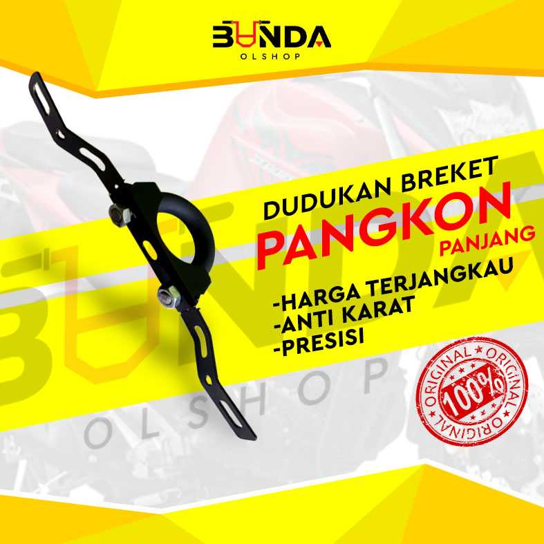 Promo dudukan breket pangkon plat nomor depan bawah klx dtracker crf