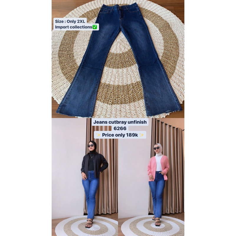 Jeans Cutbray Unfinish Import