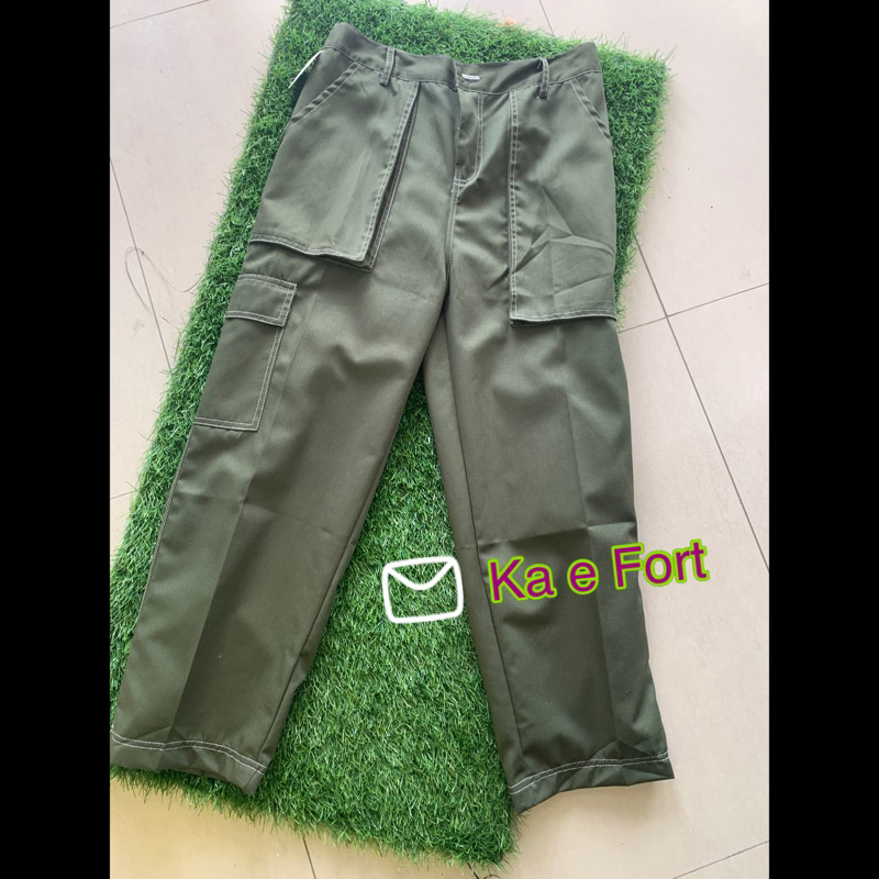celana cargo wanita army