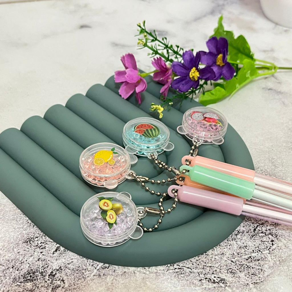 

pulpen bolpen gantungan BERUANG BUAH (4/8/12 PCS) keperluan anak sekolah pen lucu imut keren pena unik fancy elegan bisa COD termurah import