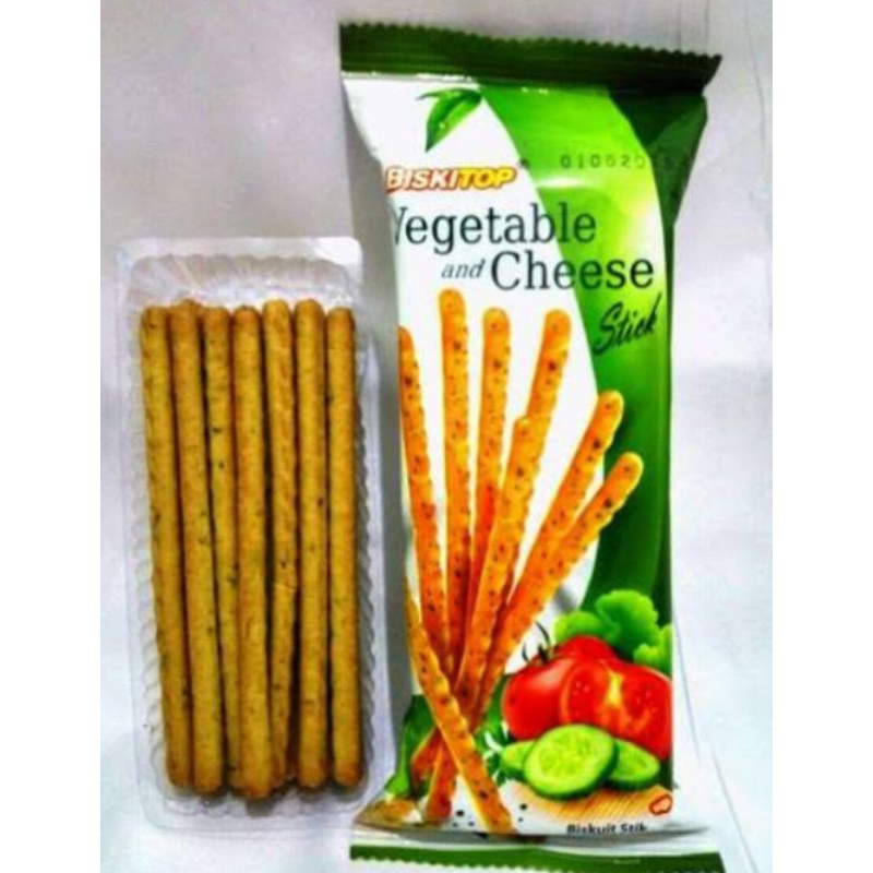 

Biskitop Biskuit Vegetable and Cheese Stick Sayur 50gr