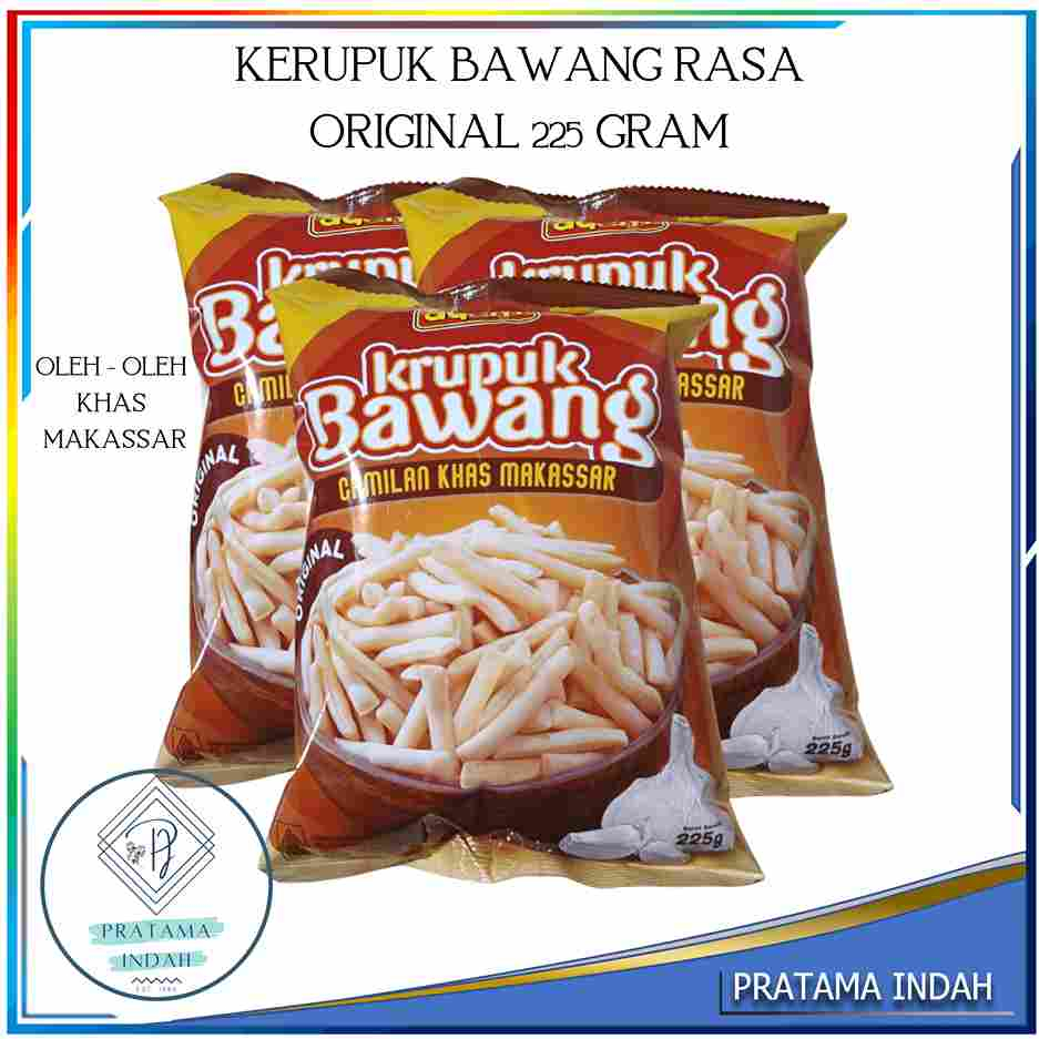 

KERUPUK BAWANG ORIGINAL CAP AYAM 225 GR OLEH OLEH KHAS MAKASSAR (HARGA GROSIR) RASA BARU!!!