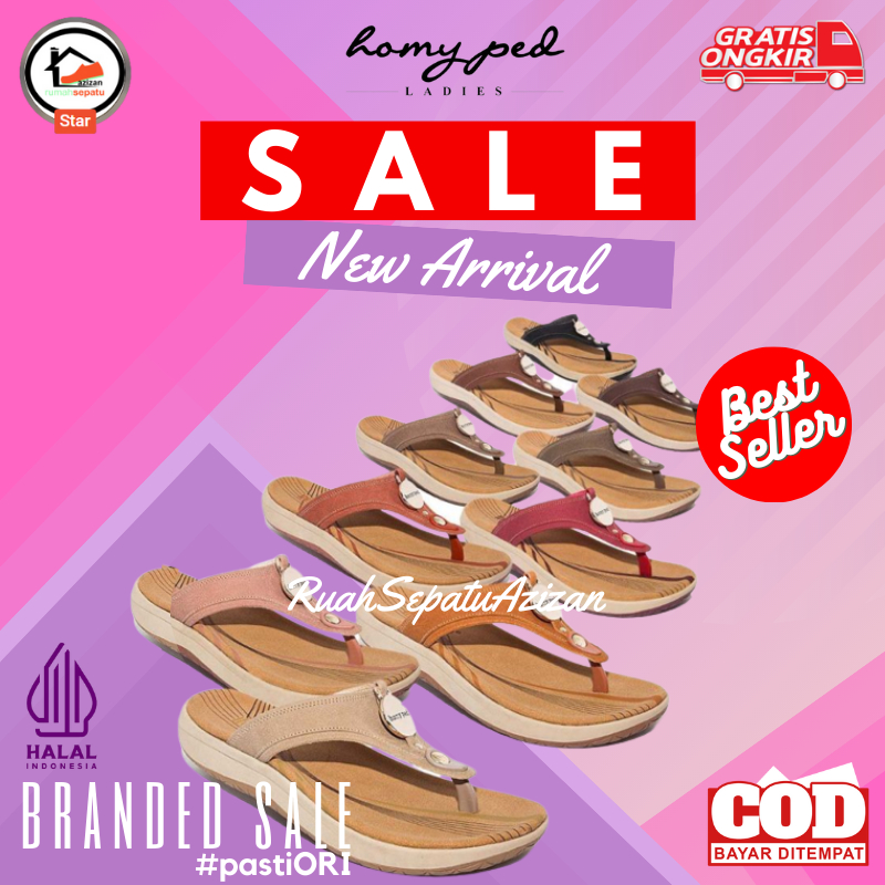 Homyped Bellia N41 | Sandal Casual Jepit Wanita Original 100%