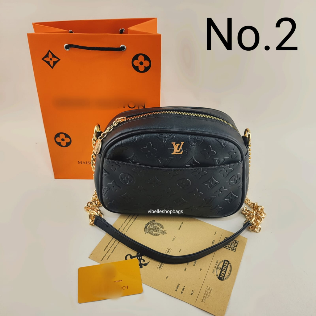 Tas Selempang Wanita MDB208 - Tas Selempang Wanita Import Oval Bulat Sling Bag Terbaru Kekinian Undangan Pesta Kondangan - Nuber Sling Bag - Tas Wanita Les Keyna Mini Satchel - Tas Selempang Cewek Import Kekinian Korea Tali Rantai - Ondelio SlingBag 0520