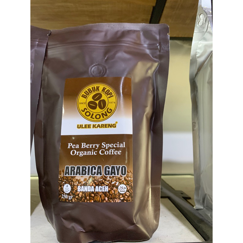 

Bubuk Kopi Arabica Peaberry (Roasted Beans ) 500 gr Solong Ulee Kareng