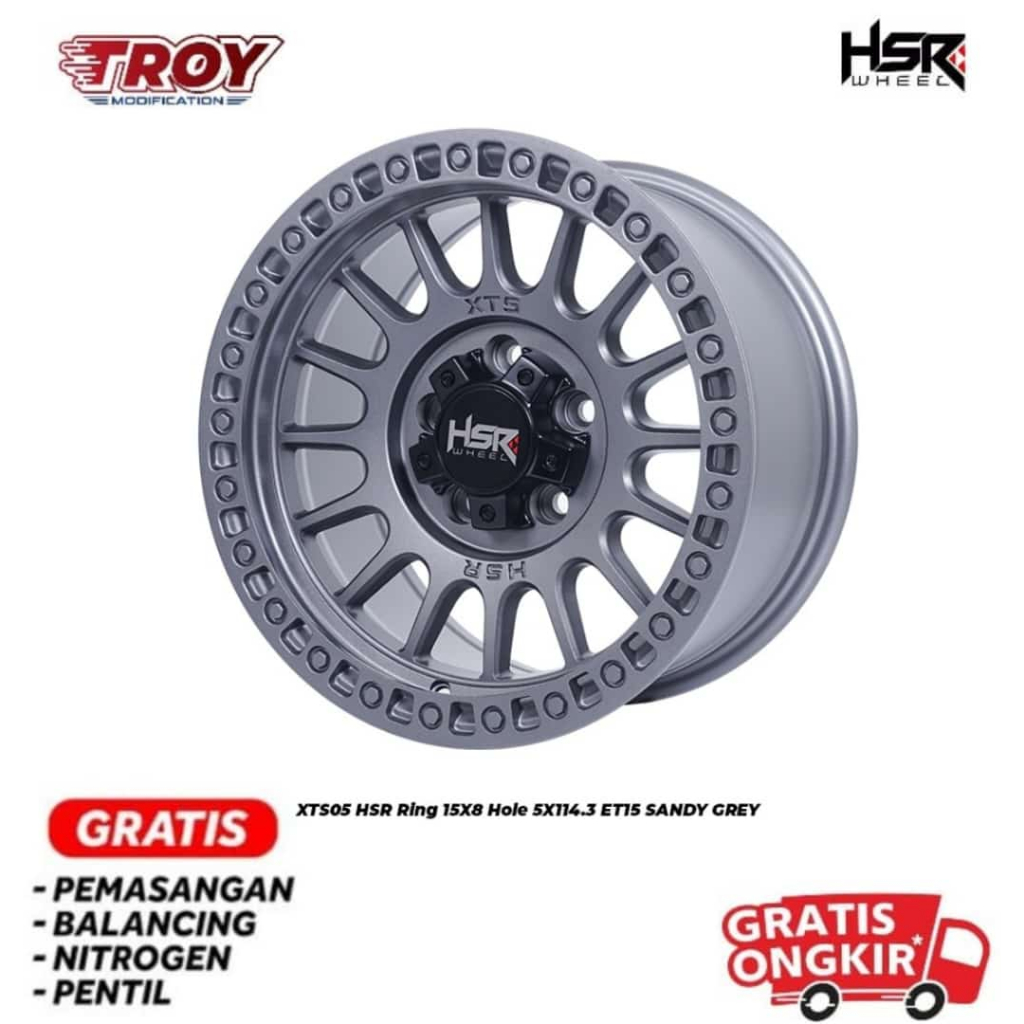 Velg Ring 15 Offroad HSR XTS05 R15 Velg Rush,Terios,Innova,Ertiga,