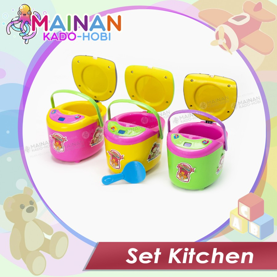 KADO MAINAN ANAK PEREMPUAN SET KITCHEN ALAT MASAKAN RICE COOKER