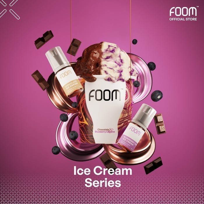 Liquid Foom Blueberry Cheese Ice Cream Salt Nic 30ml | Foom Blueberry 30ML 30MG | Foom Saltnic Blueberry Cheese Ice Cream