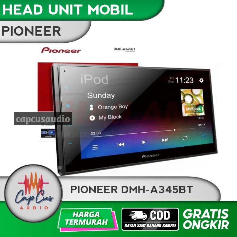 HEAD UNIT MOBIL 6,8 INCH DOUBLE DIN PIONEER DMH-A345BT / HEAD UNIT DOUBLE DIN PIONEER DMH-A345BT