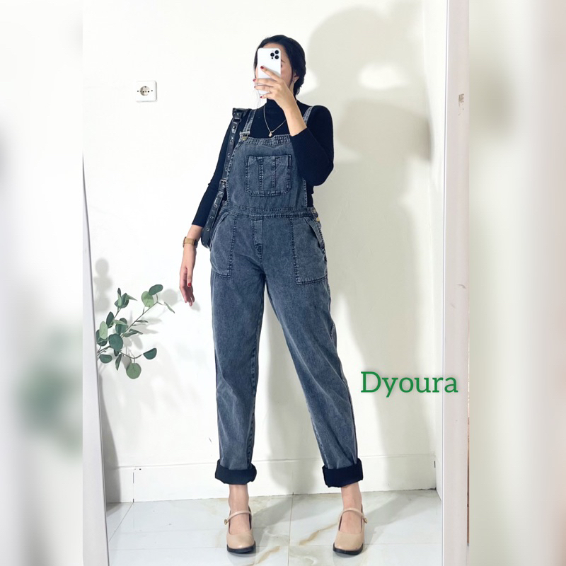 OVERALLS CEWEK KOREAN/ OVERALL TERBARU/ DYOURA OVERALL/ JUMPSUIT