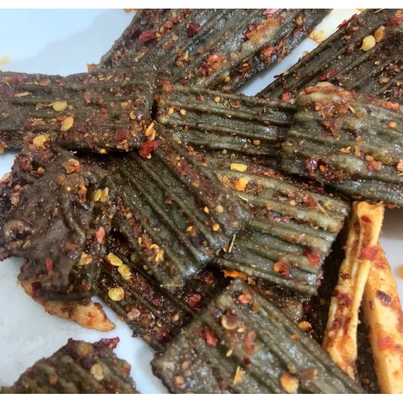 KERUPUK SEBLAK JENGKOL PEDAS JERUK 1/4KG