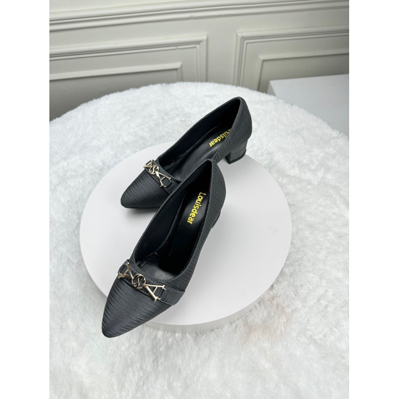 sepatu wanita terbaru Louisdear P114 bahan satin heel 5 cm