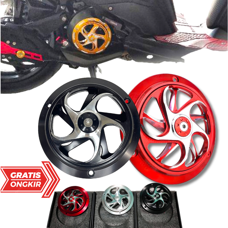 Cover Tutup Kipas Full Cnc Spinner Vespa Cover Mesin Vespa Beat Vario Scoopy Mio SPINNER VARIO SPINER BEAT SPINER GENIO SPINER PCX SPINER AEROX SPINER NMAX TAMENG AIRBLADE TAMENG BEAT HUGGER AIRBLADE JALU STANG PCX SPION CLICK SPION PCX