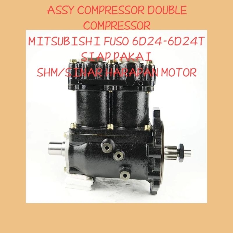 COMPRESSOR MITSUBISHI FUSO 6D24-6D24T ASSY AIR COMPRESSOR DOUBLE 6D22