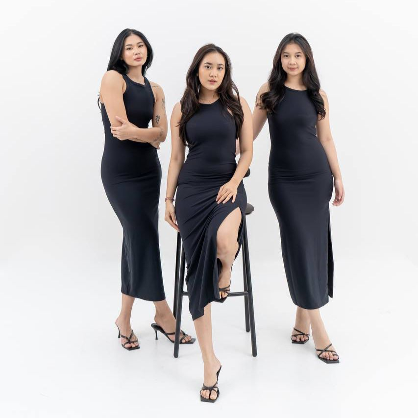 BALLA DRESS / Dress Rib Scuba