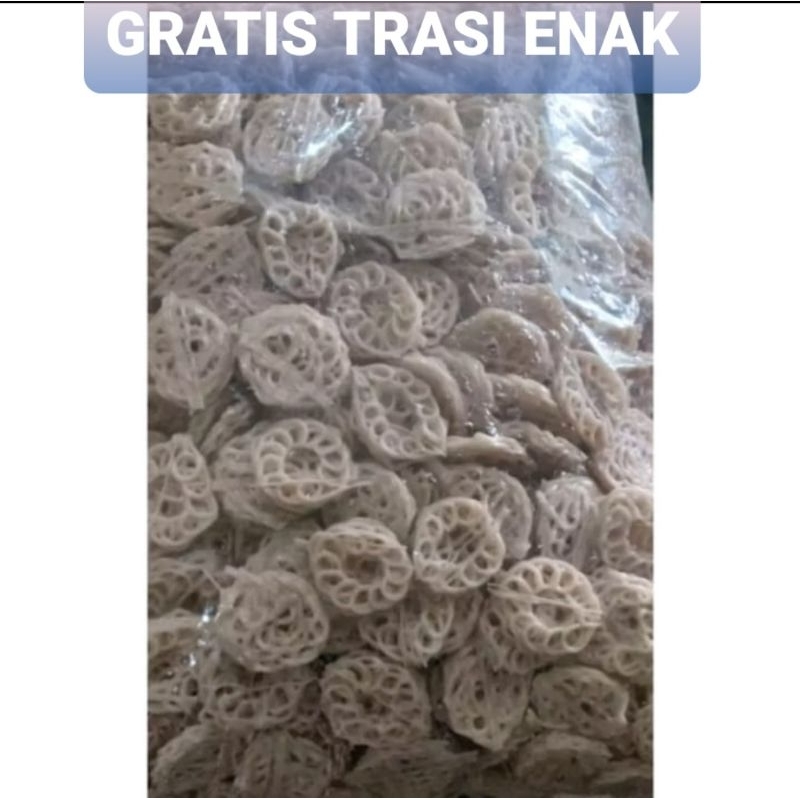 

KERUPUK SEBLAK SAMBAL KRUPUK KERITING KECIL Mentah Krupuk Seblak MAWAR PUTIH 1 kg