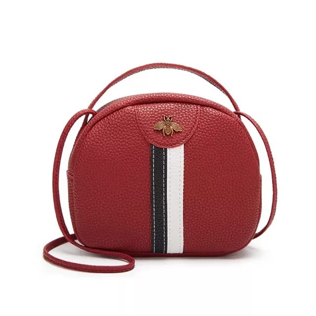 Tas bulat kecil, Wanita model baru tas selempang, Tas bahu kecil, Gadis liar sederhana tas kecil