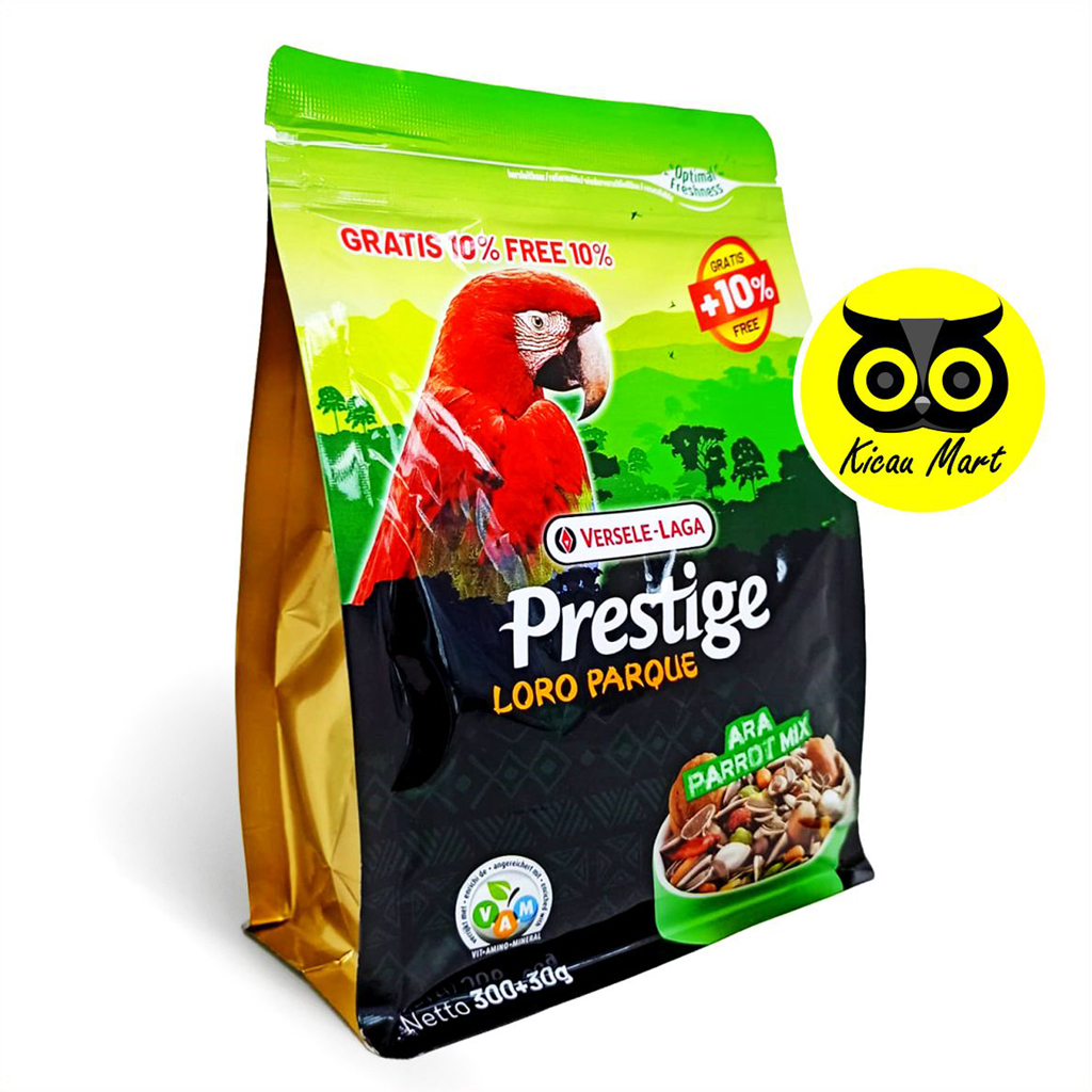 Pakan Burung Macaw Parrot Afgrey Prestige Loro Parque Ara Parrot Mix Versele Laga 300+30gr Makanan Biji Bijian Campur Komplit