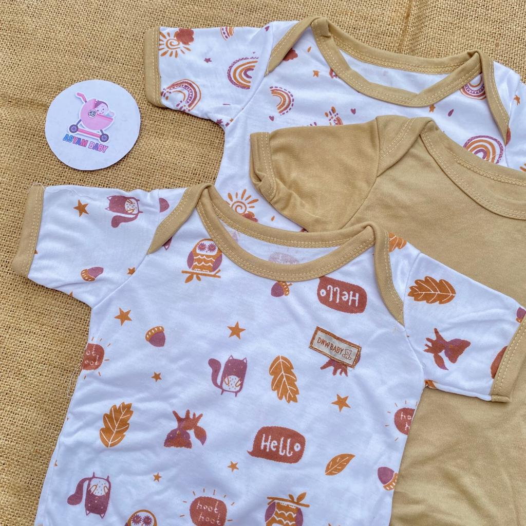 PROMO 7.7 3 PCS jumper bayi baru lahir bodysuit bayi jumsuit