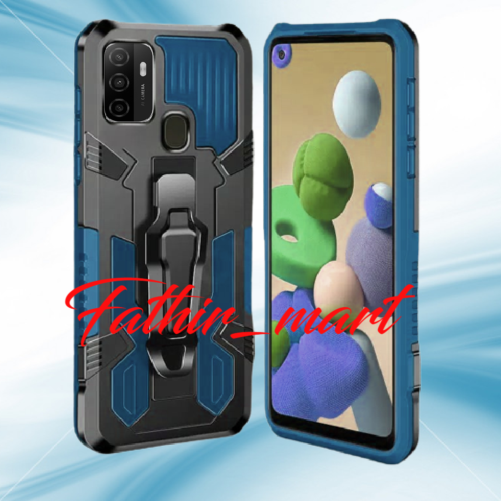Case OPPO A53 2020 OPPO A33 2020 Casing Standing Back Klip icristal Hardcase Robot New Cover