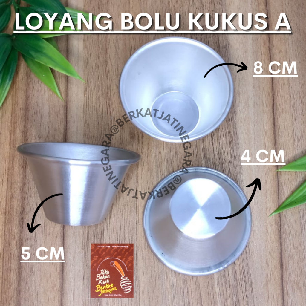 LOYANG BOLU KUKUS / LOYANG BOLU KUKUS TINGGI POLOS / 12 PCS