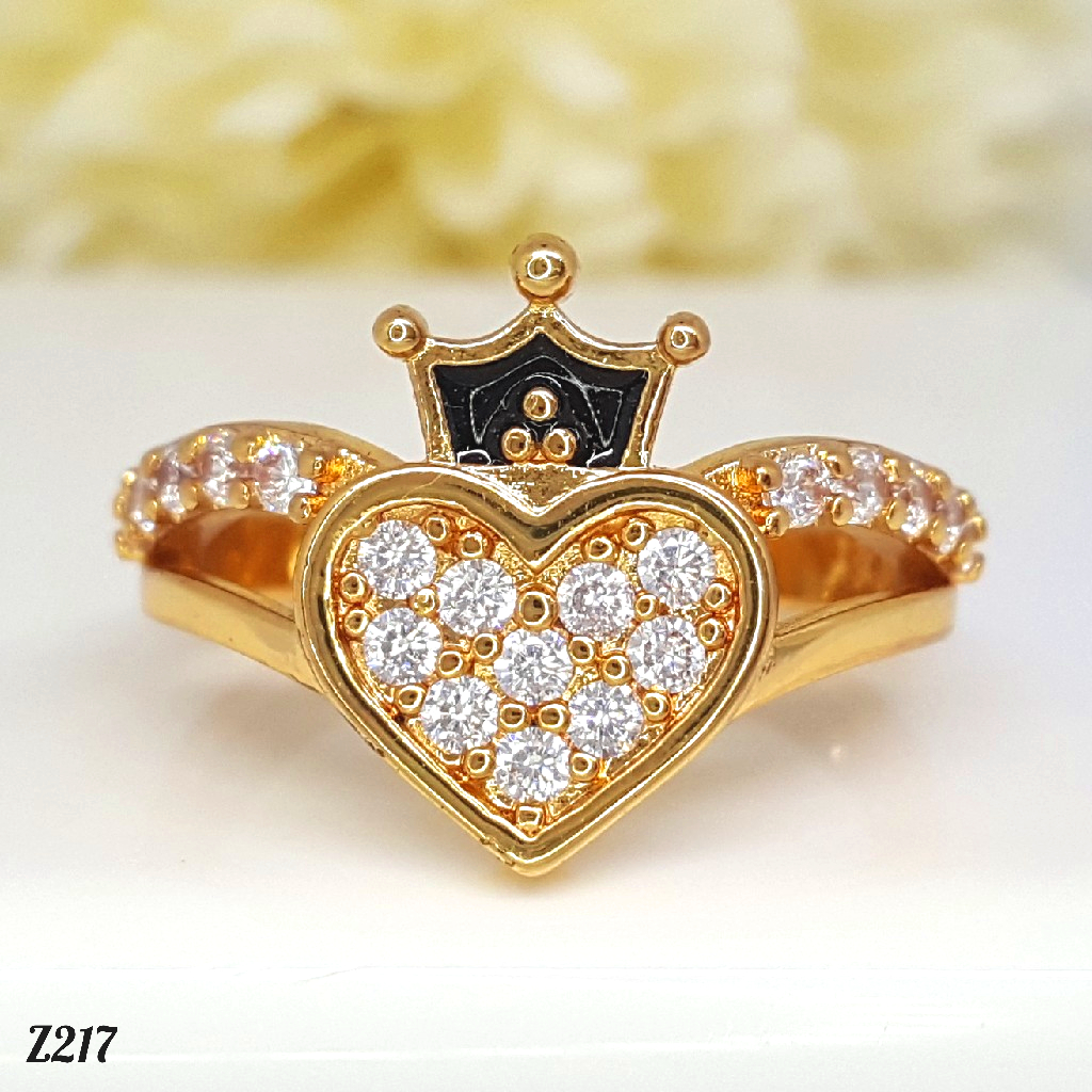 PGX Cincin Xuping Wanita Lapis Emas Aksesoris Perhiasan Fashion Premium - Z217