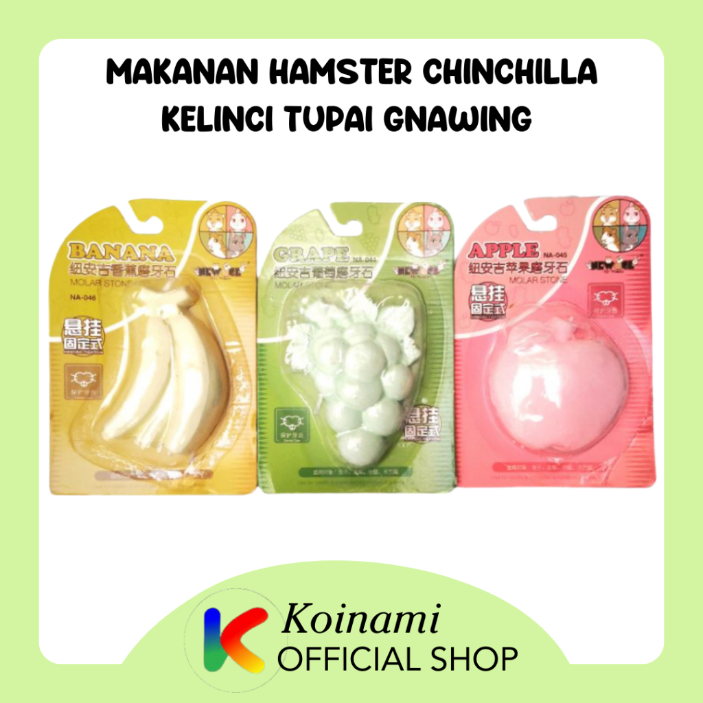 Makanan hamster chinchilla kelinci tupai / snack hamster / dental hamster / GNAWING