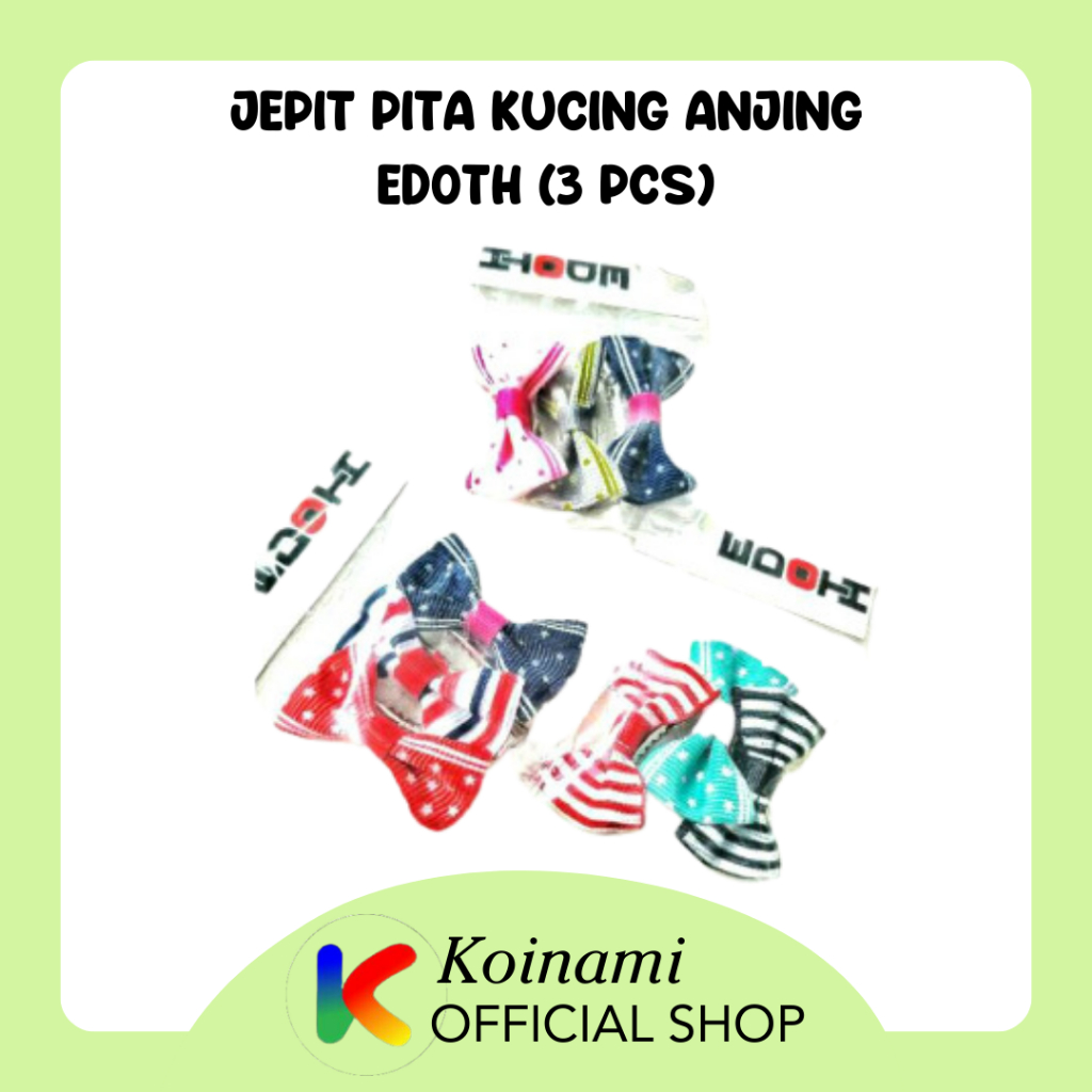 3 Pcs JEPIT PITA UNTUK KUCING  ANJING / edoth