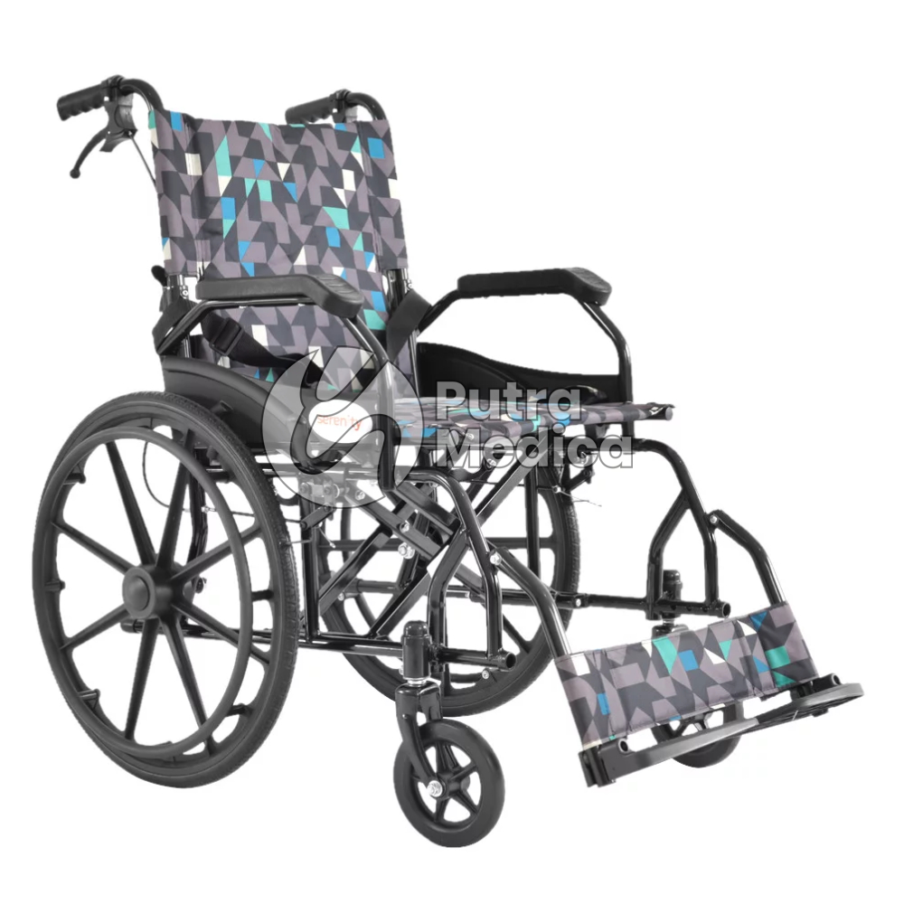 Serenity Kursi Roda Travel Lipat SR-862 [Random] / Steel Wheelchair / Alat Bantu Jalan