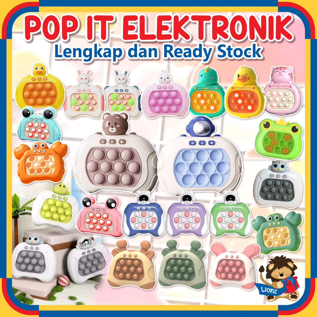 Mainan Pop It Push Game Karakter LED Electronic [ FREE BATERAI ]