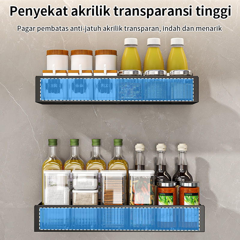 Rak Bumbu Gantung Dapur Penyimpanan Bumbu Penyelenggara Rak Botol Rempah