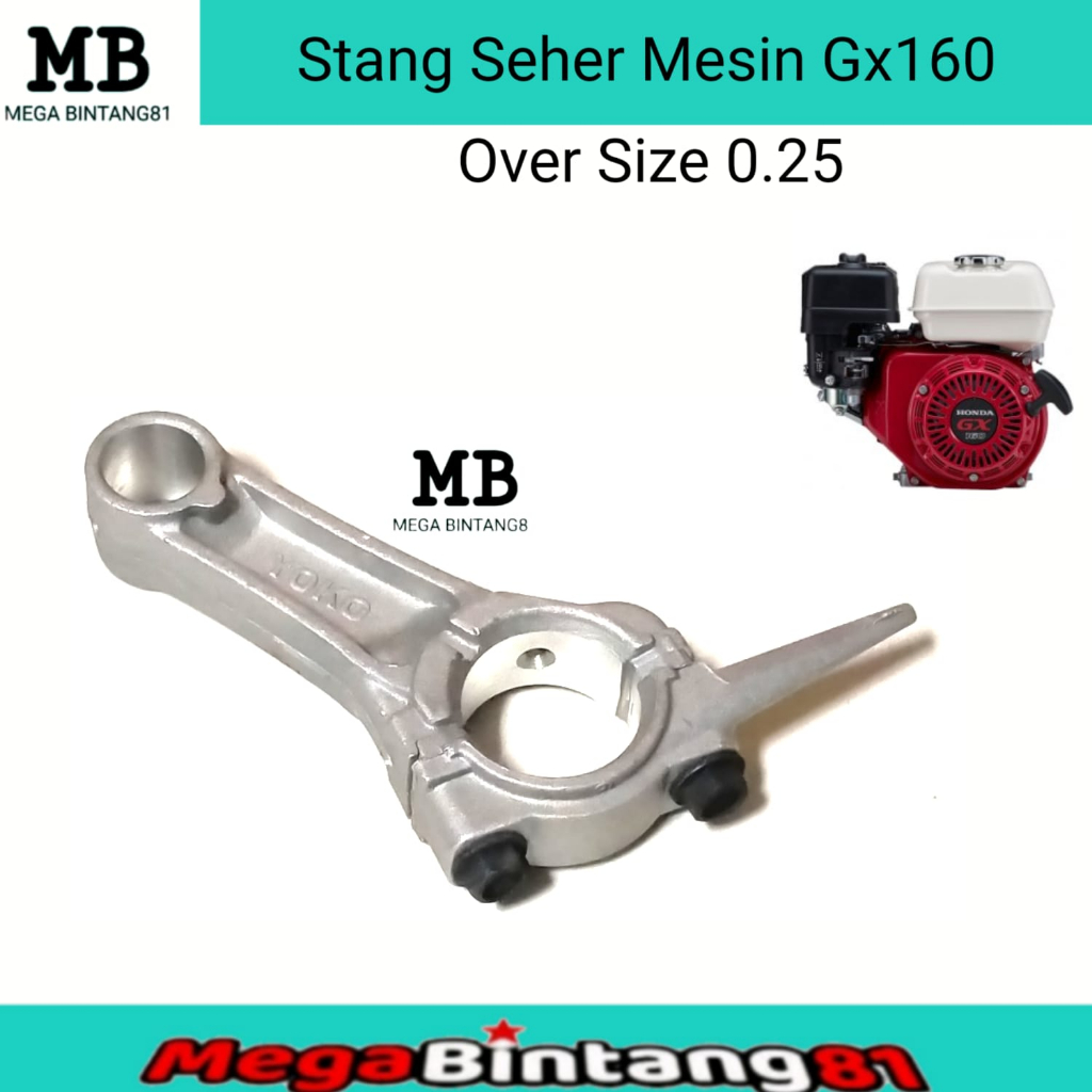Stang seher GX160 025 Conrod stang seher GX160 025 connecting rod engine GX160 GX200 025