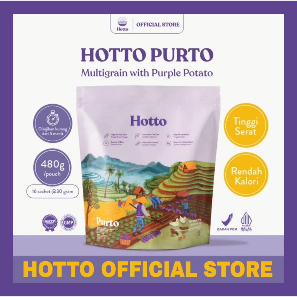 

Hotto Purto Superfood Multigrain with Purple Potato Diet Meal Replacement