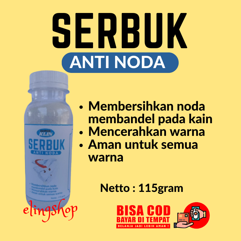 Paket 3 Botol Serbuk Pembersih Penghilang Anti Noda Pakaian Baju Warna Berwarna Bandel Membandel Ampuh