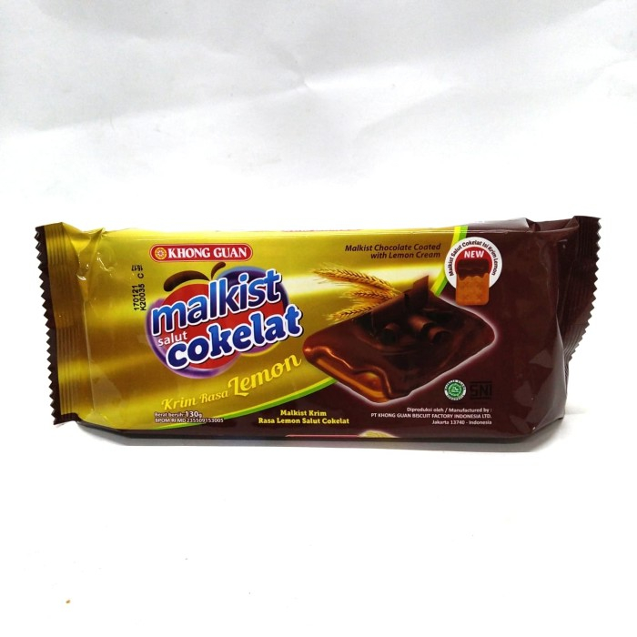 

Khong Guan Malkist Salut Coklat Krim Lemon 130gr