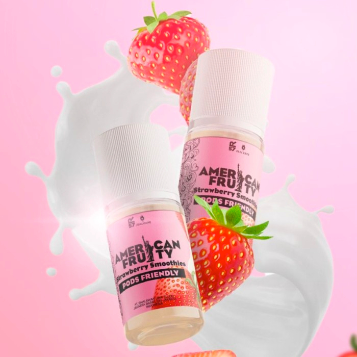 LIQUID 30ML AMERICAN FRUITY STRAWBERRY SMOOTHIES 12MG