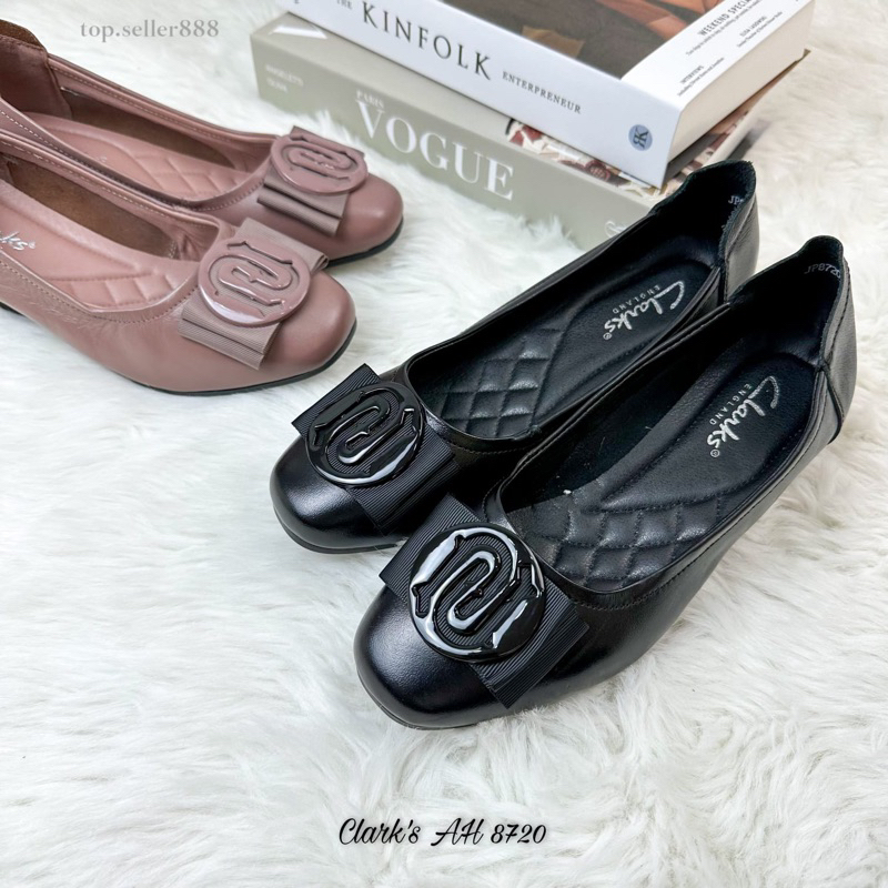 Clarks wedges 8720 100 % kulit sapi asli