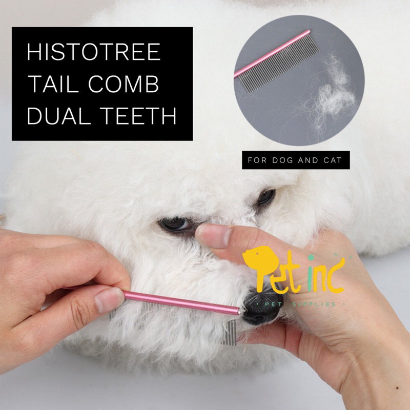 Histopet tail metal comb dual teeth