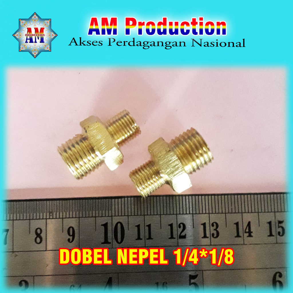 Dobel Nepel 1/4x1/8 Kuningan