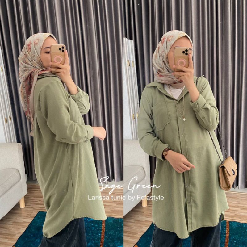 LARISSA KEMEJA TUNIK BY fefastyle