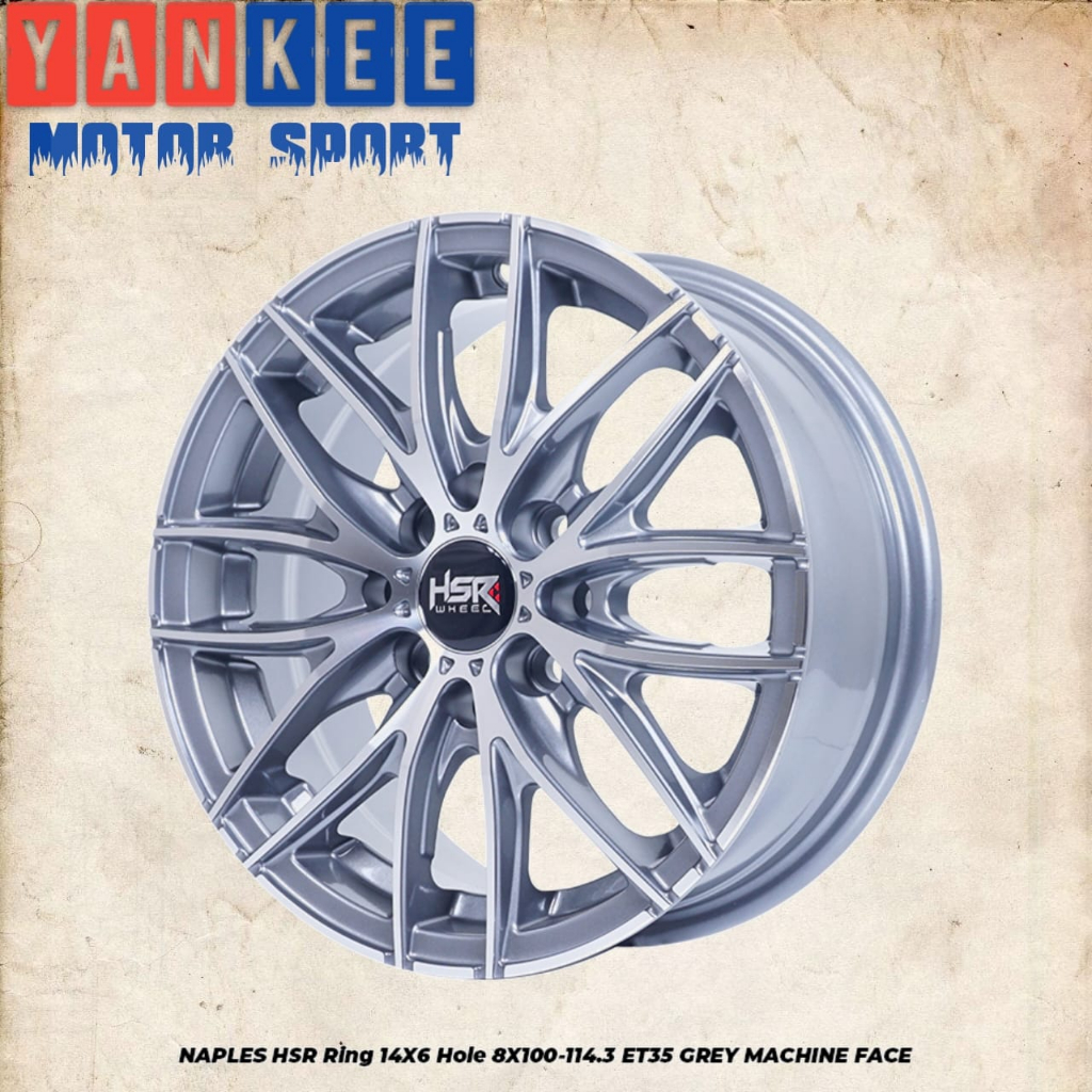 Velg Ring 14 HSR NAPLES untuk Calya, Brio, Avega, Jazz, Sigra dll