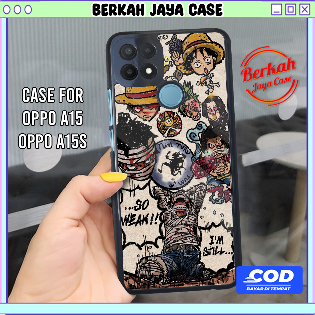 Case Hp Oppo A15 A15s Casing Hp Oppo A15 A15s Casing ANIME LUFFY01 Casing Terbaru Case Karakter Lucu