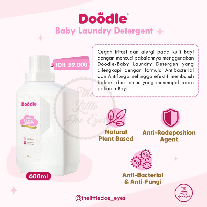 Doodle Baby Laundry Detergent - 600ml