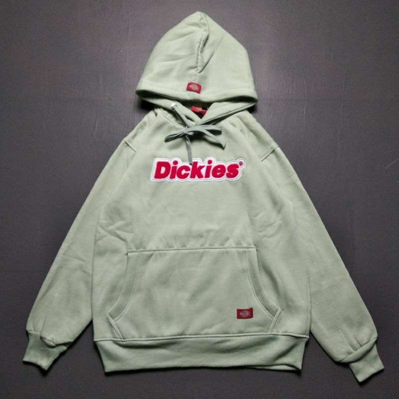 Hoodie Dickies Logo RedWhite Fulltag &amp; Fullbordir - Banyak Varian Warna Dickies Premium Quality