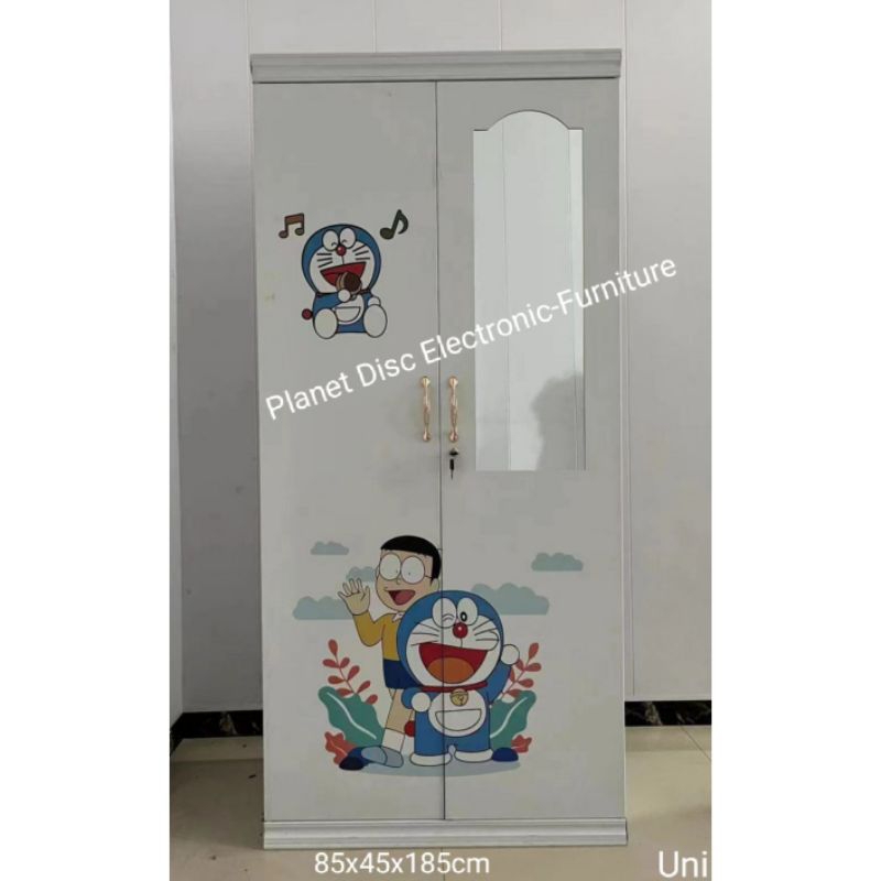 Lemari Pakaian Plat besi 2pintu 85cm  Lemari Baju  Lemari Besi  Lemari Anti Rayap  Lemari Tahan Banj