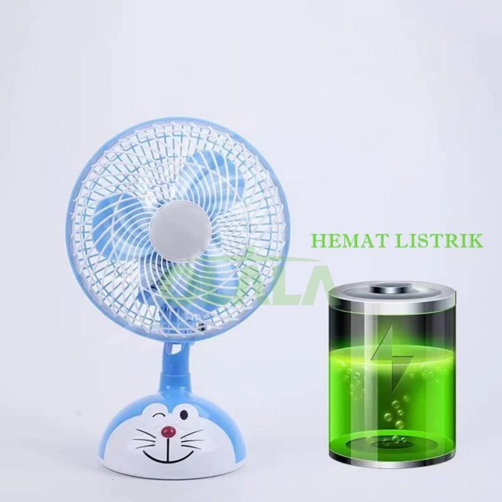 KIPAS ANGIN KARAKTER 10 INCH PORTABLE MINI BOX FAN CHARACTER OLL-WH601D / OLL-WH602H / OLL-WH603S