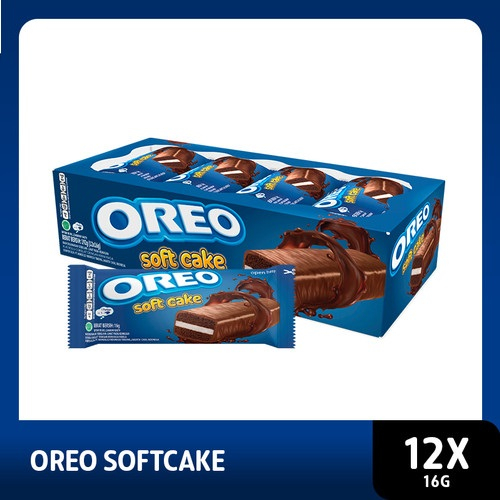 

{ PerBox isi 12 } Oreo Soft Cake Bolu Oreo Coklat Enak Lembut 12pcs X 16gr