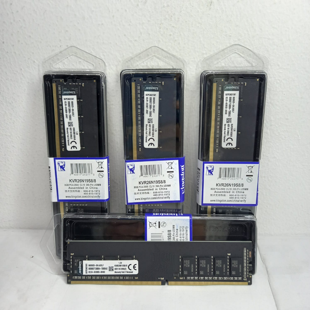 memory longdimm  ram pc ddr4 8gb 2666 kingston longdimm