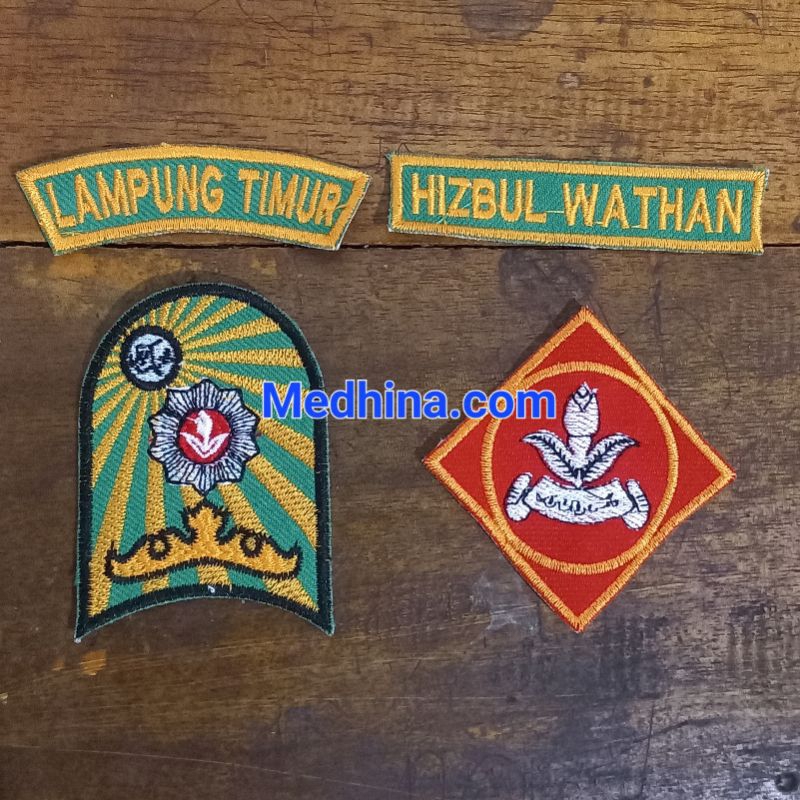 Atribut Seragam Hizbul Wathan HW Kwartir Wilayah Lampung bordir